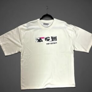 DTF printed  White T-shirt